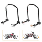 2er Set Motorrad-Montageständer vorne & hinten, verstellbar bis 300 kg