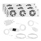 Heizkörperventilator mit Thermostat – 3/5 Lüfter, Mono-, Duo- oder Trio-Set