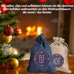 Adventskalender Säckchen zum Befüllen – 24er DIY Set mit Zahlen, Klammern & Juteschnur