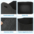 Filztasche mit Tragegriffen