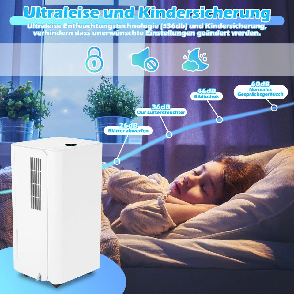 Cecaylie Luftentfeuchter 16/26 L/Tag – 3 Varianten, optional mit WLAN