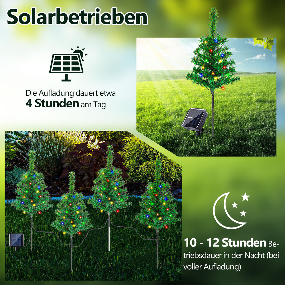 Solar Lichterkette mit Solarpanel
