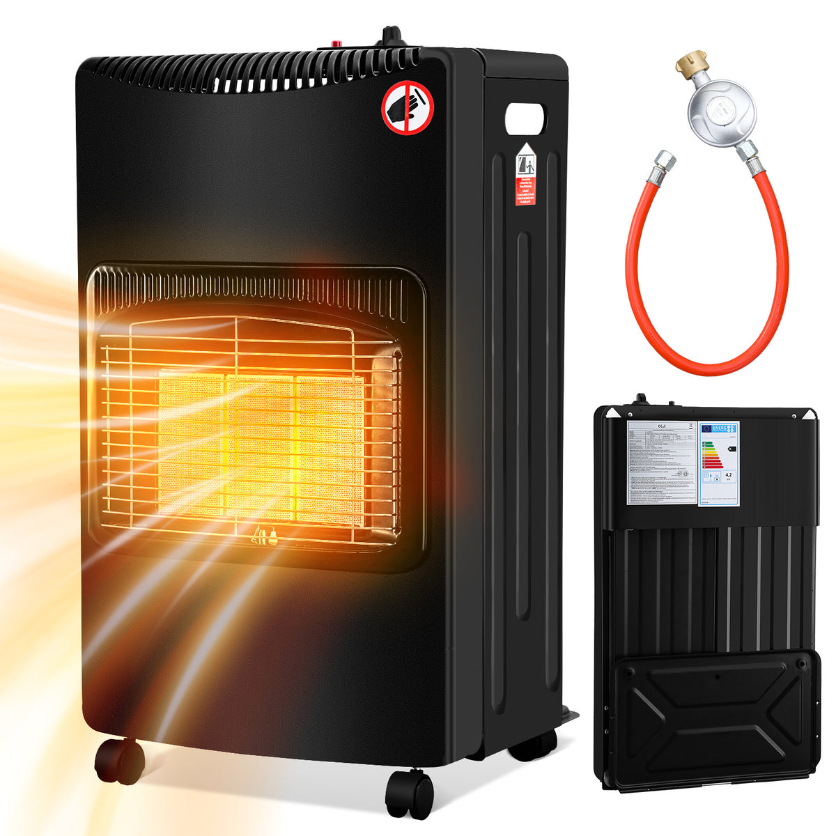 Infrarot Gasheizung 4200 W mit drei Heizstufen