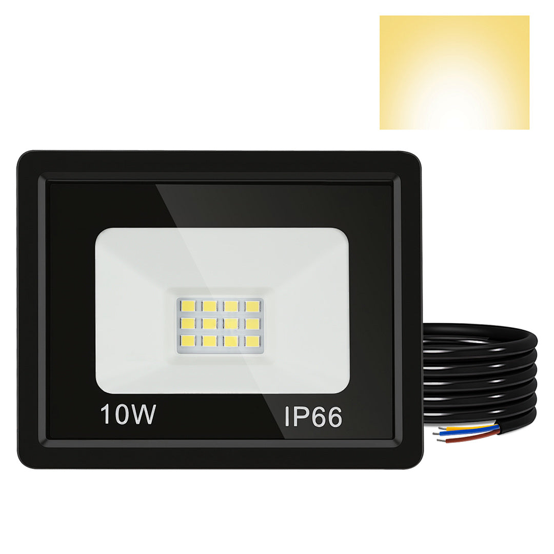 Cecaylie LED Fluter Außenstrahler 10–100W, IP66, 3000K/6000K, LED Flutlicht