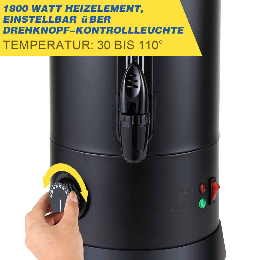 Glühweinkocher mit einstellbarem Thermostat von 30 bis 110 Grad