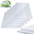 Polycarbonat Hohlkammerplatten 4/8 mm – 60,5 × 121 cm für Gewächshaus