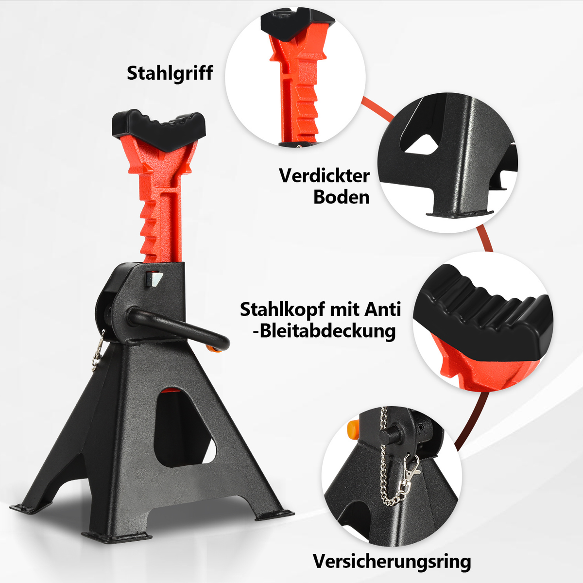 Cecaylie Unterstellböcke 3 t, 285–430 mm – 2/4 Stück