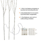 LED Lichterzweige 3er-Set, 50 cm mit 70 LEDs & Timer