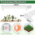 Gewächshausheizung 55W–240W mit digitalem Thermostat für Frostschutz