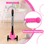 Cecaylie Dreirad-Scooter mit LED-Rädern, höhenverstellbar – 4 Farben