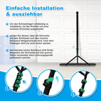 Cecaylie Dach-Schneeräumer mit Teleskopstiel 3,6/4,8 m, 70 cm Schneeräumer für Dächer