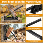Lieferumfang des Handholzspalters mit Montagematerial