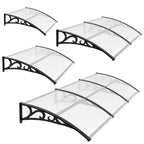 Türvordach Terrasse aus Polycarbonat  120cm–300cm, transparente Überdachung
