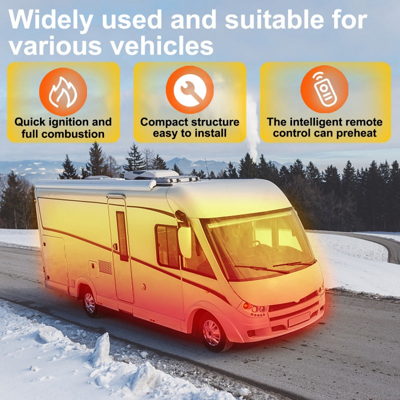 Diesel-Standheizung 5 kW 12 V mit LCD & Fernbedienung