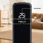 Cecaylie Ölradiator 2500W mit WLAN, 11 Rippen, Thermostat, App-Steuerung & Fernbedienung