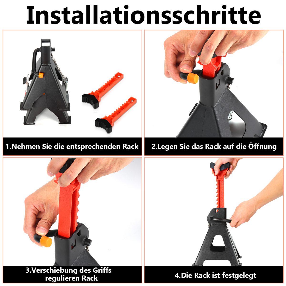 Cecaylie Unterstellböcke 3 t, 285–430 mm – 2/4 Stück