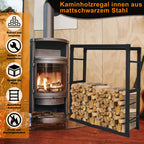 Cecaylie Kaminholzregal aus Metall für Brennholz