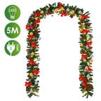 Cecaylie LED Weihnachtsgirlande 2,7 m / 5 m mit 50/100 LEDs