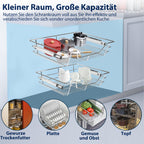 Ausziehbare Teleskopschublade für Küchenschrank 30–60 cm – 2/4/6er Set