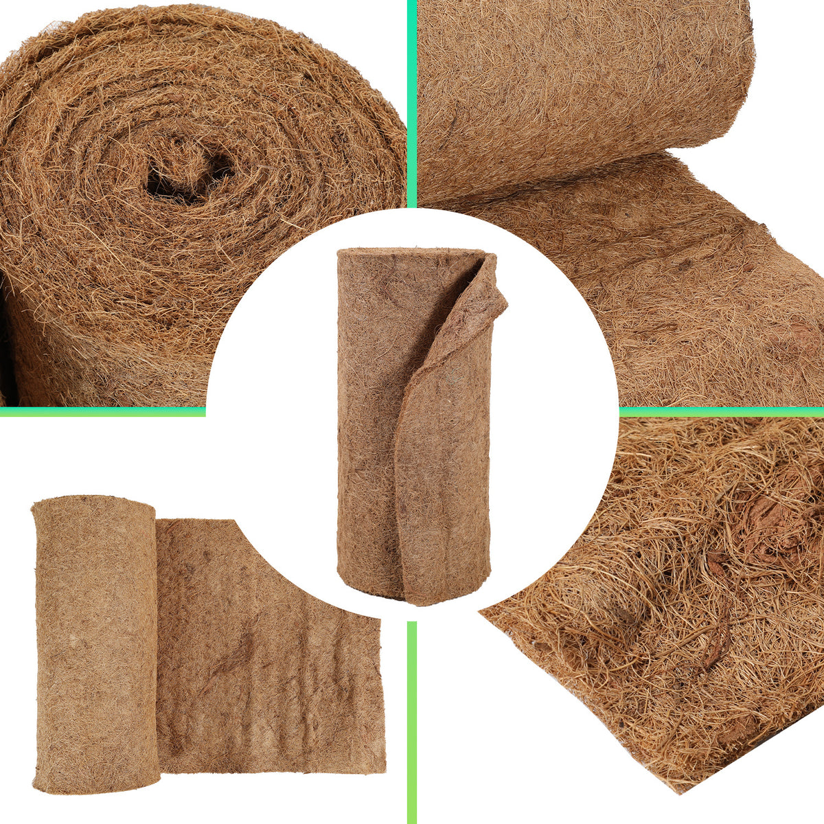 Cecaylie Kokosmatte 1200 g/m², 0,5 × 5–30 m Winterschutz für Pflanzen