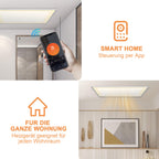 Infrarot-Deckenheizung 360W/770W mit LED-Licht, Thermostat & App