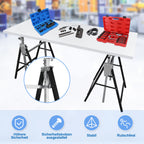 Höhenverstellbare Arbeitsböcke 80–130 cm – 2er/4er Set, Blau oder Schwarz