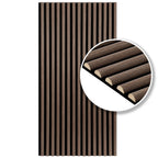 Akustikpaneele mit halbrunden Holzlamellen 120 × 60 cm – 1–4 Stück