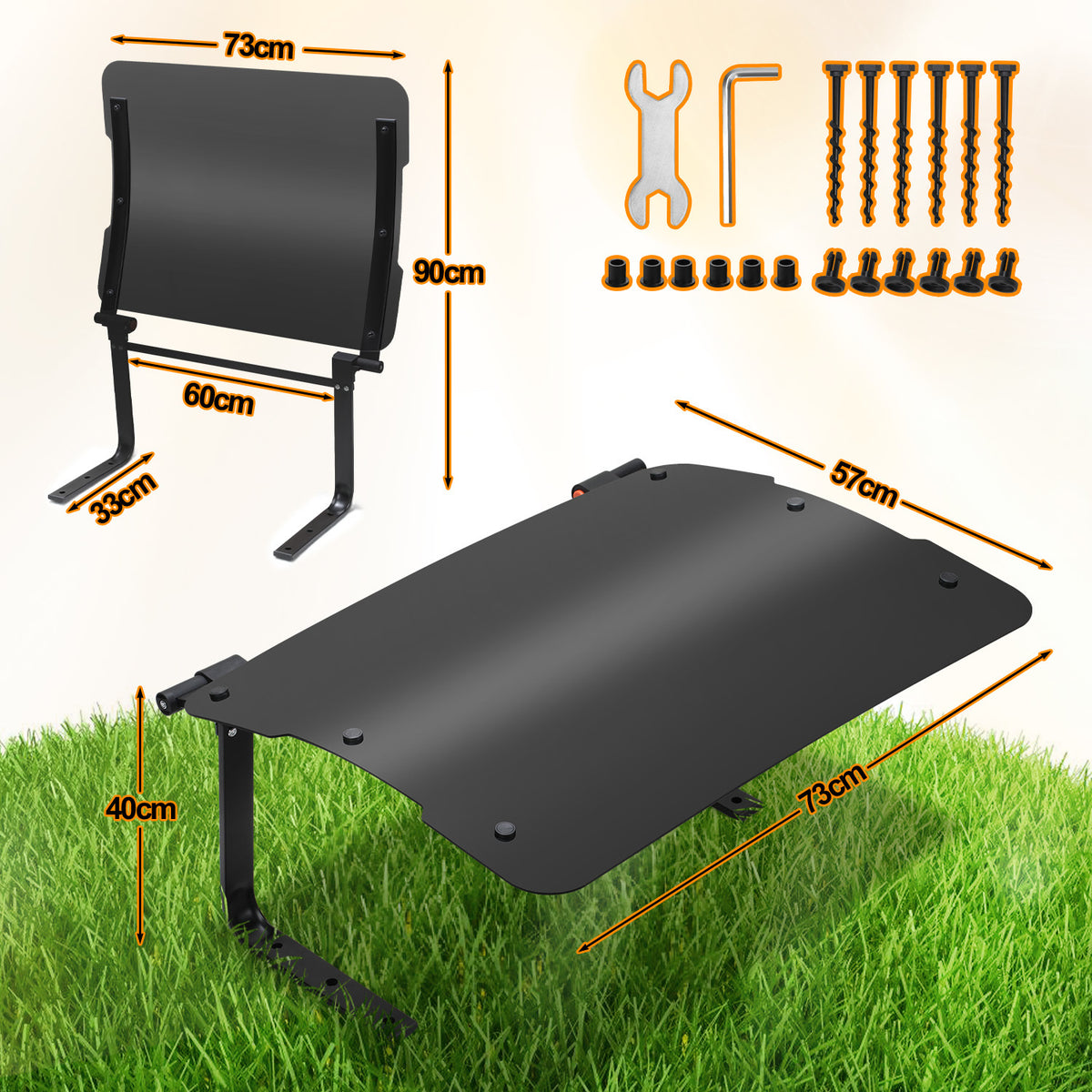 Cecaylie Mähroboter Garage 73×57×40 cm mit klappbarem Dach