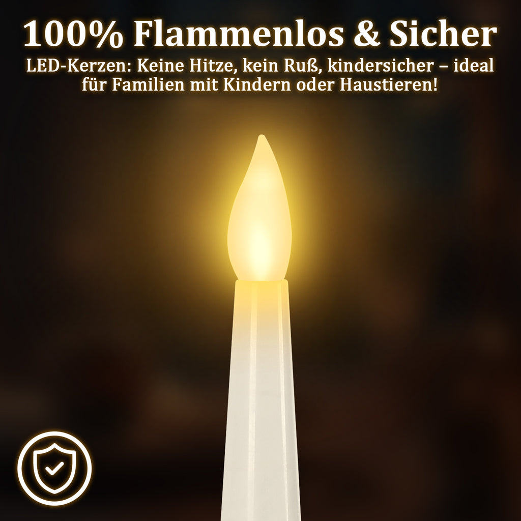 Magische LED Schwimmkerzen mit Zauberstab – 12 schwebende Kerzen für Party & Dekoration