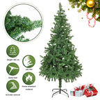 Künstlicher Weihnachtsbaum mit Ständer – Beschneiter PVC Christbaum 120-210 cm für Weihnachtsdekoration