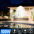 Cecaylie LED Fluter Außen 50–200W, IP65, 6000K Kaltweiß, LED Strahler 1–10 Stück
