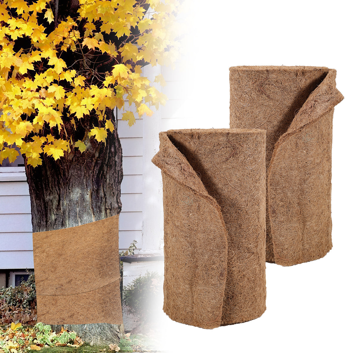 Cecaylie Kokosmatte 1200 g/m², 0,5 × 5–30 m Winterschutz für Pflanzen