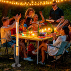 Pellet-Feuersäule mit Glasrohr 131,5 cm – Pelletfackel für Garten & Terrasse