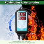Gewächshausheizung 55W–240W mit digitalem Thermostat für Frostschutz