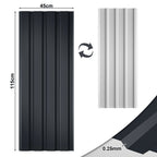 Cecaylie Trapezbleche 115 x 45 cm, verzinkte Stahl-Dachbleche, 12–48 Stück, Grün/Anthrazit