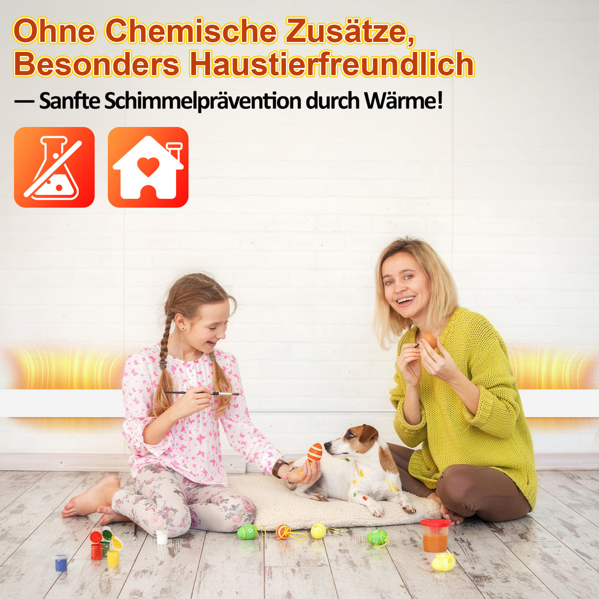 Infrarot-Schimmelentferner & Wandtrockner 50 W, 52 × 9 × 1,7 cm