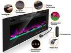 Elektrokamin als Wand- oder Standkamin mit LED-Flamme, App & Fernbedienung