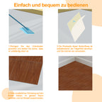 Cecaylie Selbstklebende PVC-Bodenfliesen 30×30 cm, 1–10 m²