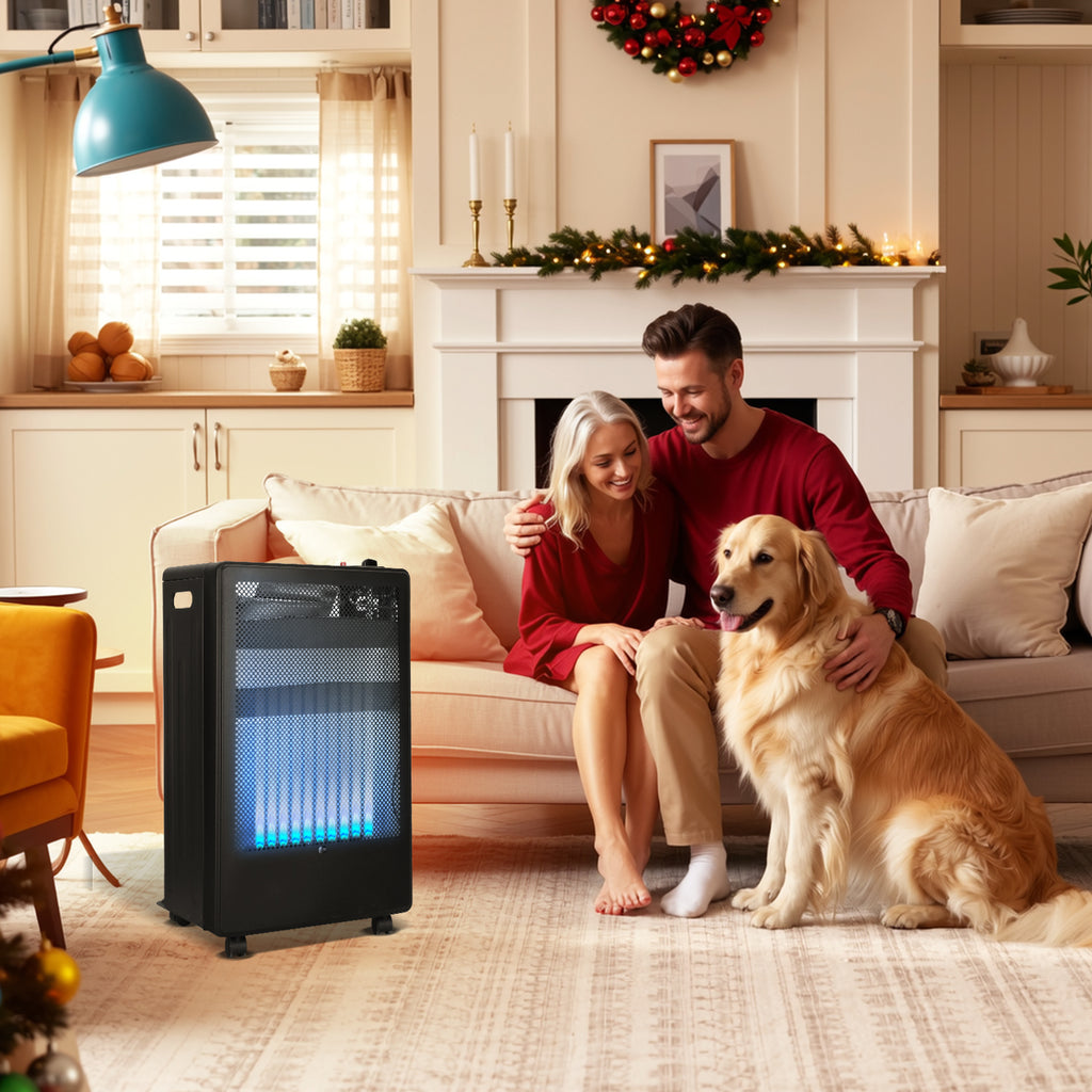 Gasofen 3,8 kW mit blauer Flamme – 2 Heizstufen, ODS & Druckregler