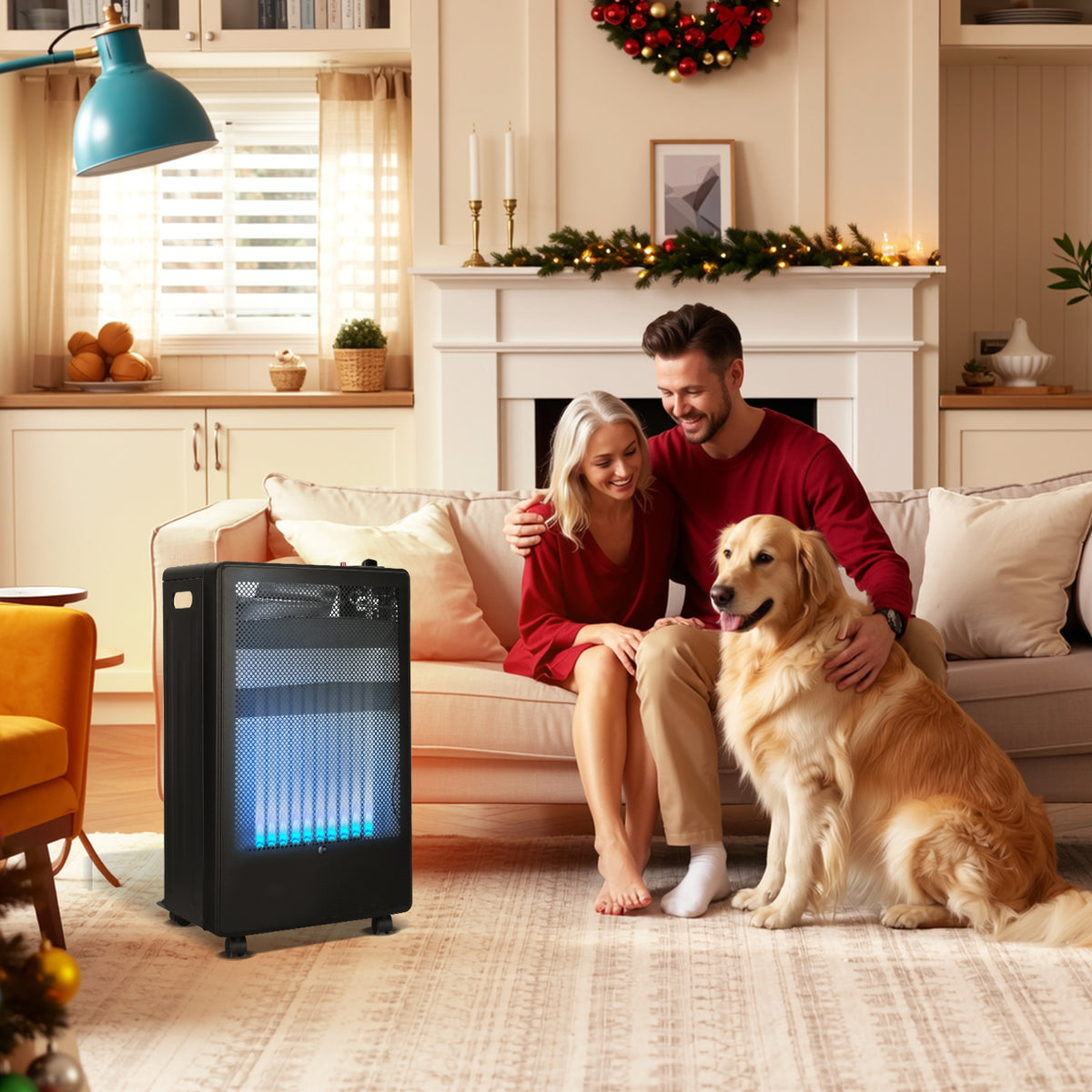 Gasofen 3,8 kW mit blauer Flamme – 2 Heizstufen, ODS & Druckregler