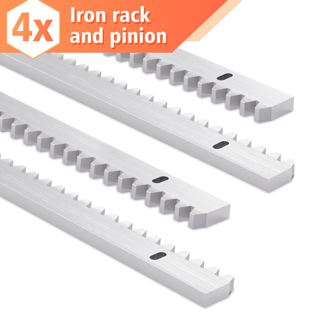 4er Set Modul-4-Zahnstangen für Schiebetorantrieb – 4 × 0,5 m, 2 m Gesamtlänge