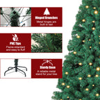 Künstlicher Weihnachtsbaum mit warmweißen LED Lichterketten