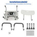 360° drehbarer Duschstuhl mit Armlehnen – 40–48 cm, bis 136 kg