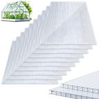 Polycarbonat Hohlkammerplatten 4/8 mm – 60,5 × 121 cm für Gewächshaus