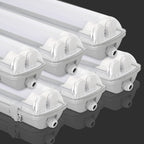 Cecaylie LED Feuchtraumleuchte IP65, 120/150 cm, Einrohr/Zweirohr