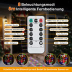 Cecaylie LED Weihnachtsmann Leiter 3 m mit 338 LEDs, 8 Lichtmodi, Timer & Fernbedienung
