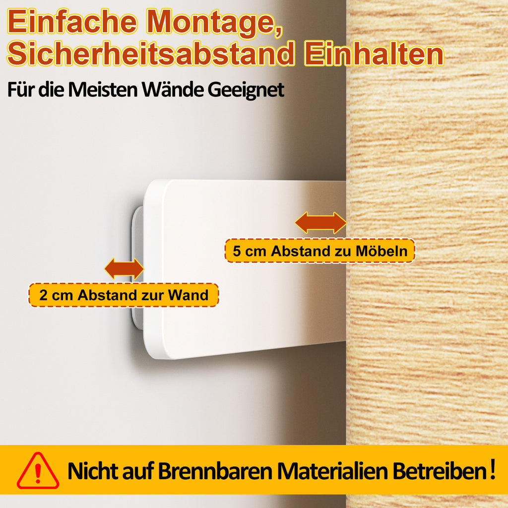 Infrarot-Schimmelentferner & Wandtrockner 50 W, 52 × 9 × 1,7 cm