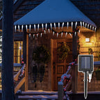 Solar Eiszapfen Lichterkette 10 m mit 80 LEDs