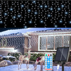 Solar Eisregen Lichterkette Weihnachtsbeleuchtung
