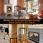 Cecaylie Kaminholzregal aus Metall für Brennholz